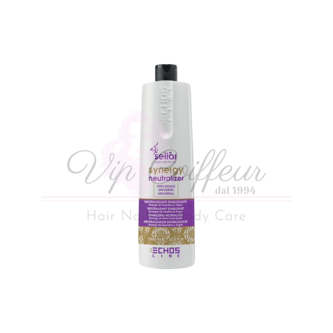 Stabilisierender Neutralisator für alle Haartypen, mit Keratin und Arganöl Synergy Neutralizer ECHOSLINE 1000ml