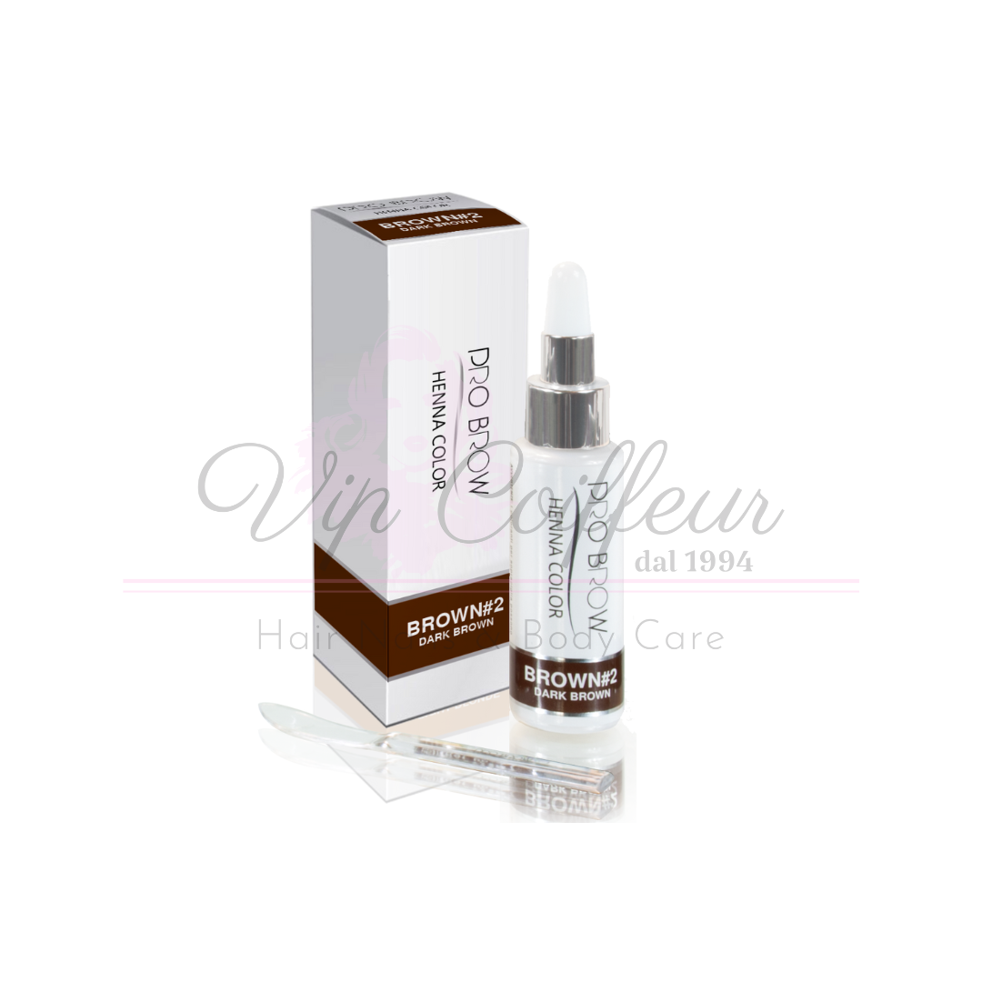Hennafarbe Braun #2 Dunkelbraun PRO BROW