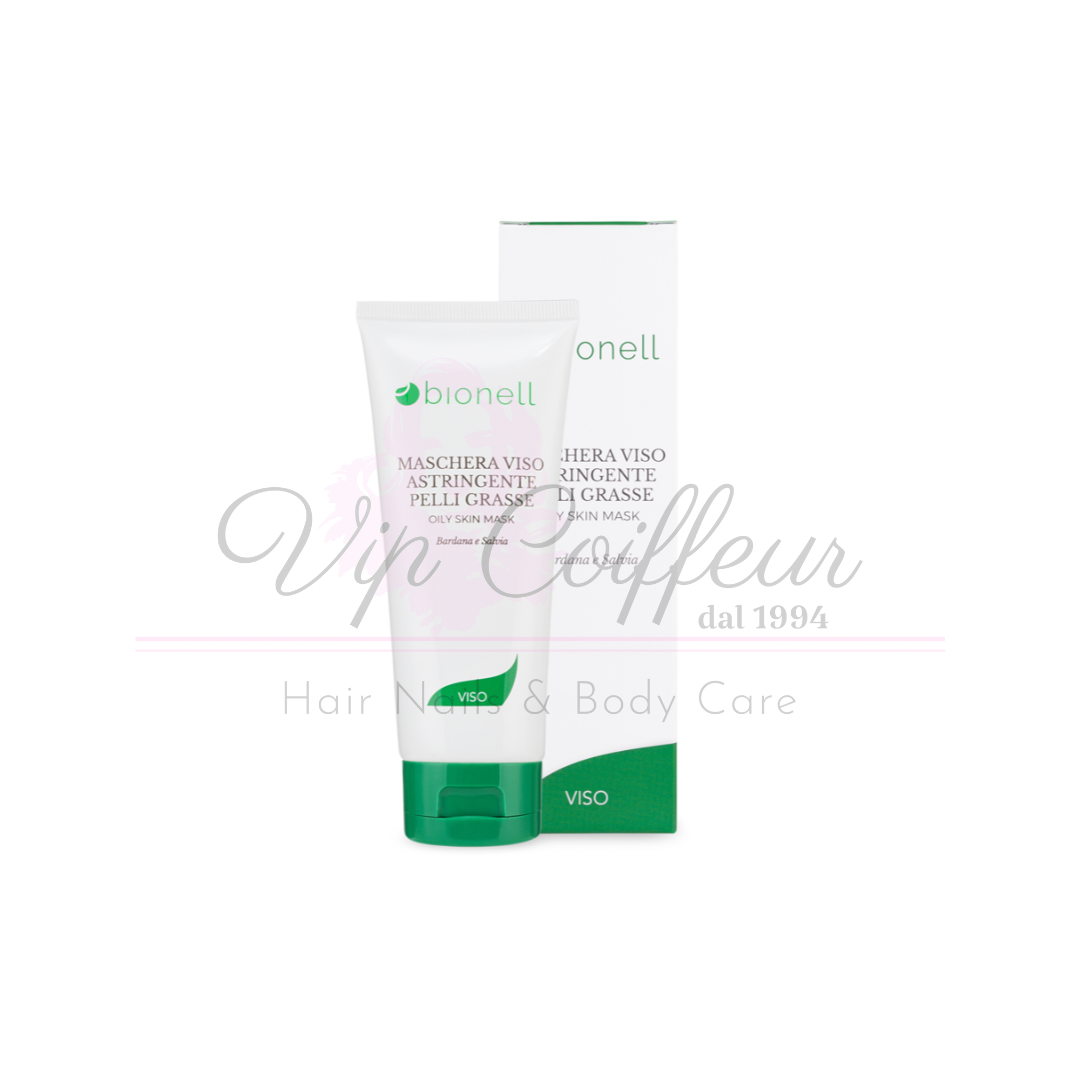 Adstringierende Gesichtsmaske für fettige Haut Klette und Salbei 100ml BIONELL
