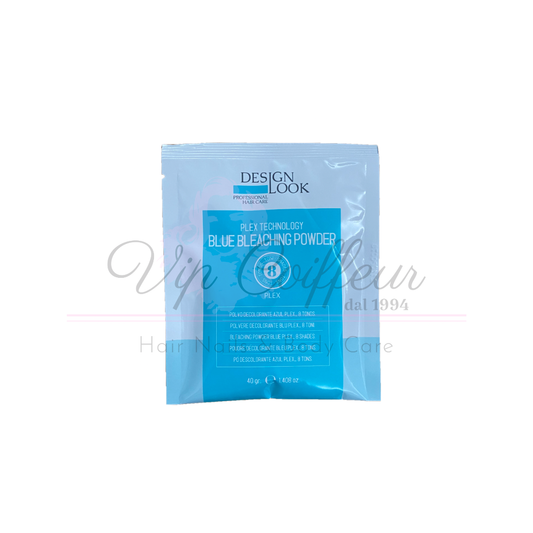Blaues Bleichpulver mit Plex DESIGN LOOK Sachet 40gr