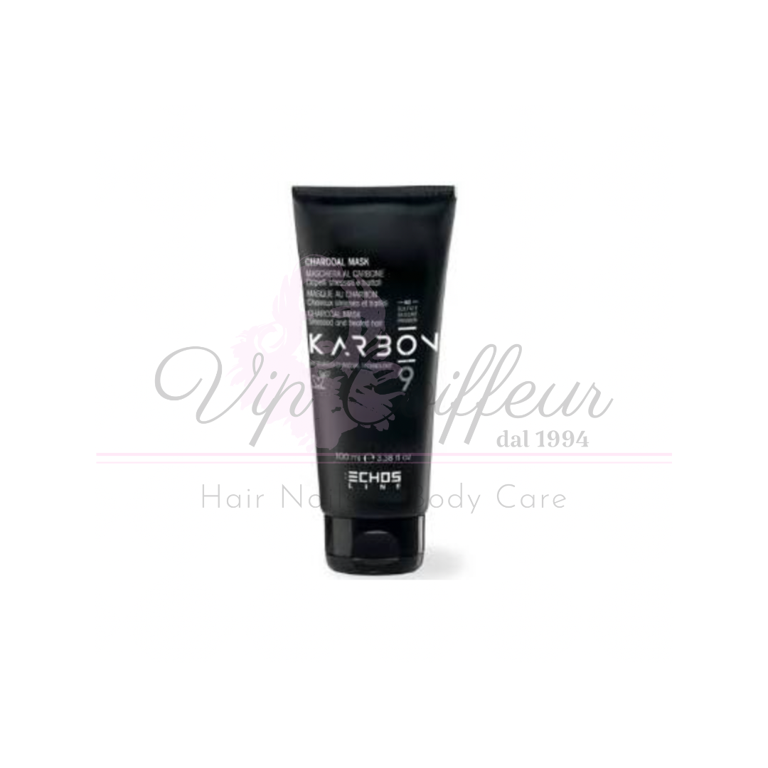 Carbon Haarmaske Karbon 9 Charcoal Mask Reisegröße 100ml ECHOSLINE