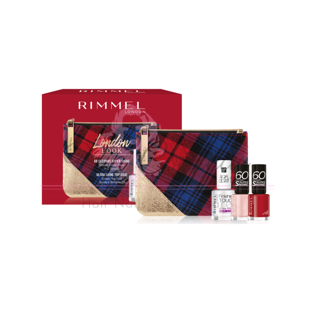 Rimmel Coffret Super Shine Nagellacke + Base + Pochette