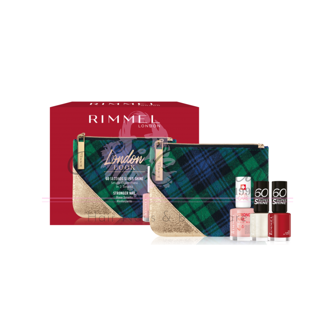 Rimmel Coffret Super Shine Nagellacke + Base + Pochette