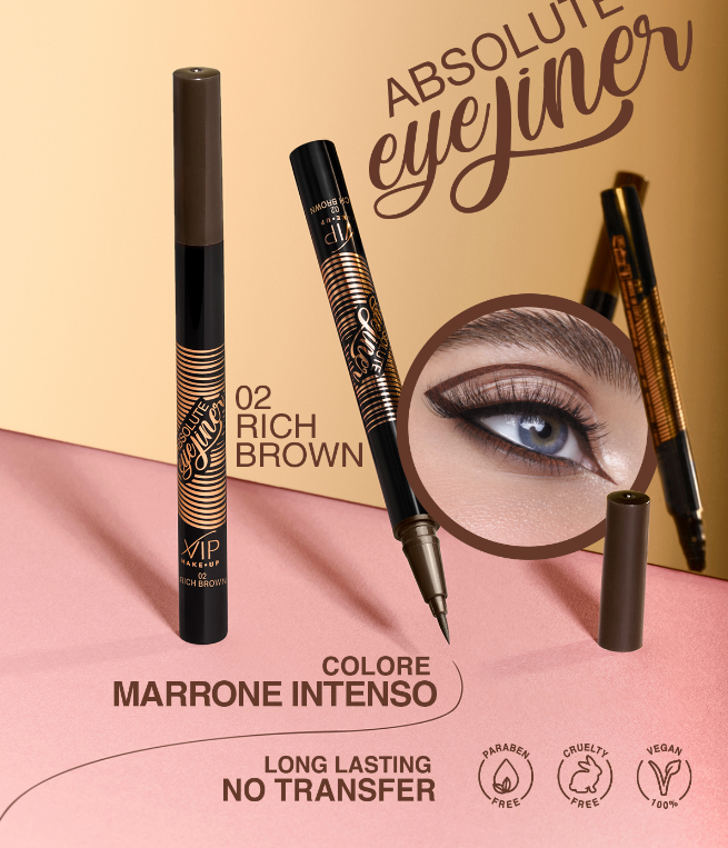 Absolute Eyeliner Water Resistant VIP MAKE UP